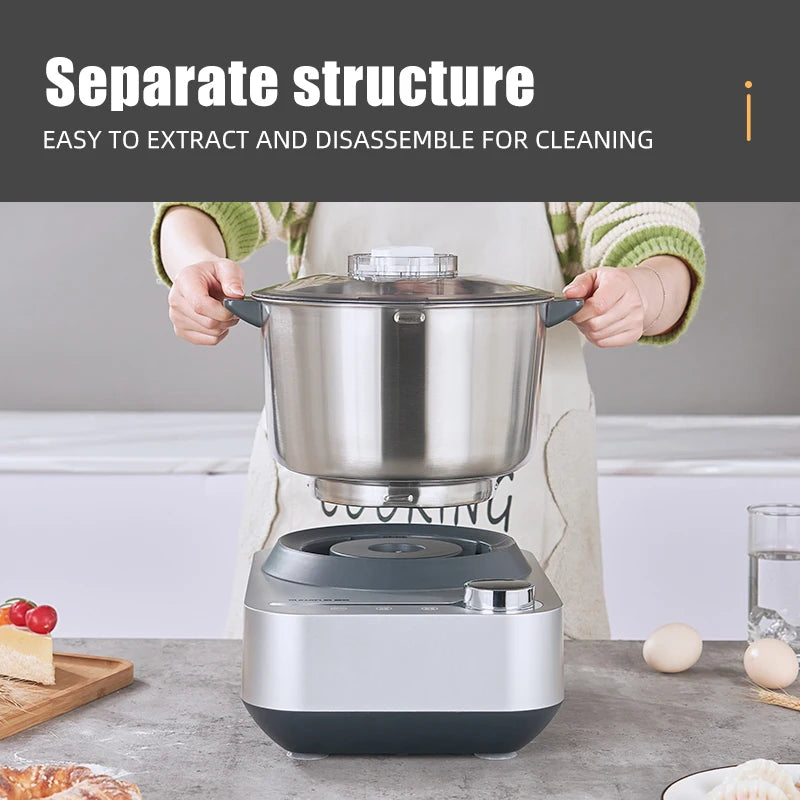 SUNATUR 5.5L/8L Electric Dough Mixer Kneader mixer Stand Mixer Dough Kneader Bread Maker for Baking