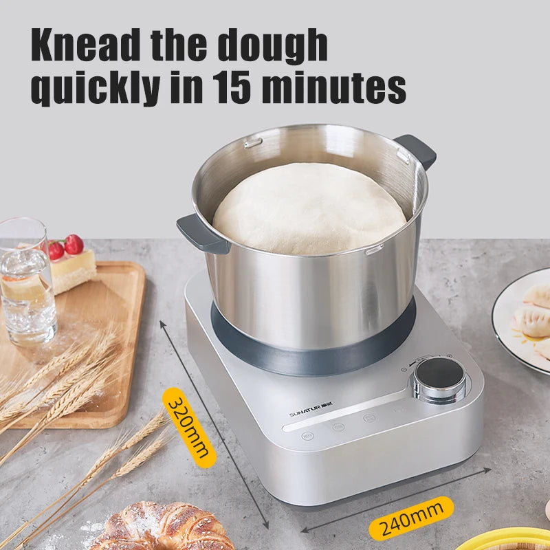 SUNATUR 5.5L/8L Electric Dough Mixer Kneader mixer Stand Mixer Dough Kneader Bread Maker for Baking