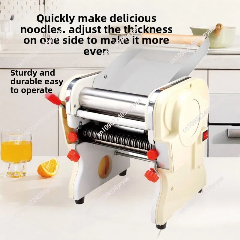 DHH-220C Electric Home Pizza Dough Rolling Machine Completed Pasta Noodle Gear Transmission Electrical Noodle Cutter
