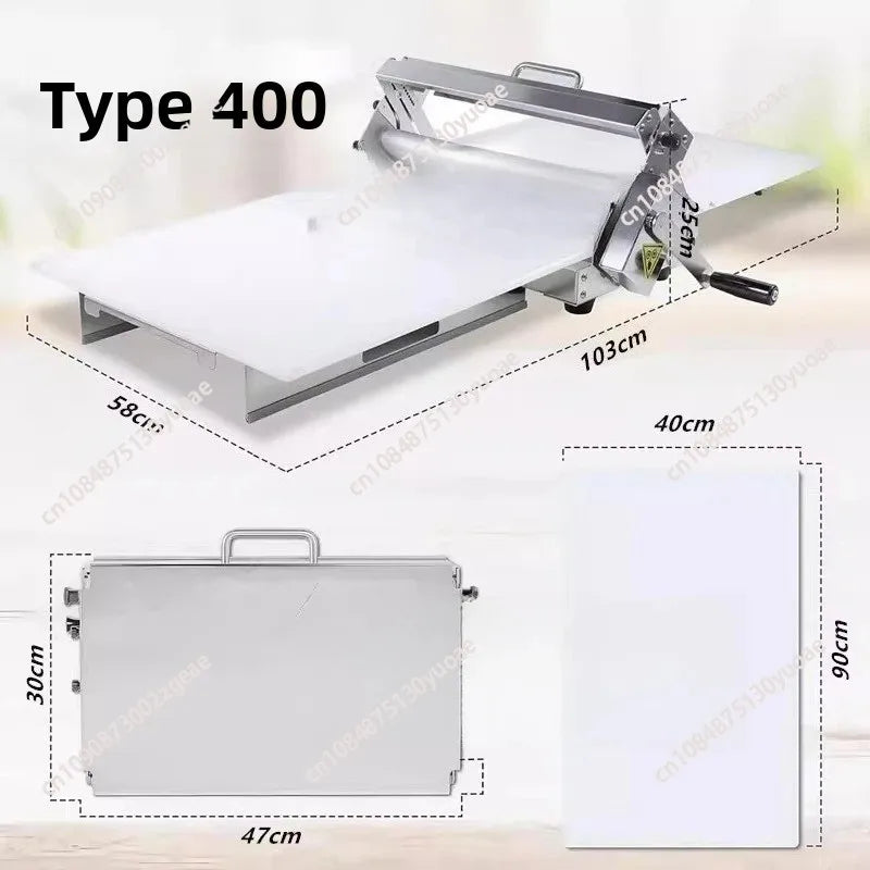 Hand Cranked Puff Pastry Machine Desktop Folding Hand Crank Machine Desktop Pizza Croissant Dough Tablet Manual Dough Sheeter