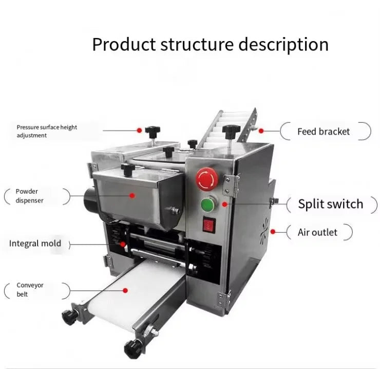 Automatic Small Round square Gyoza Empanada Tortilla Chapati Skin Maker Machine,dumpling Dough Wrapper Machine