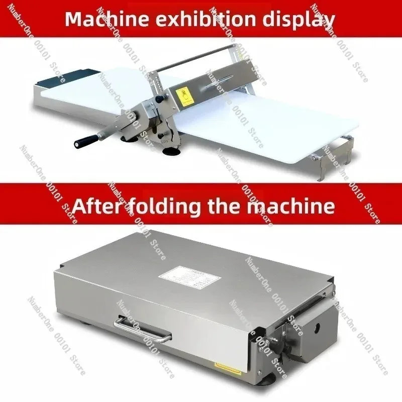 Manual Puff Pastry Machine Hand Cranked Dough Roller Croissant Pastry Sheet Maker for Bakery Kitchen Egg Tart Dough Press Tool