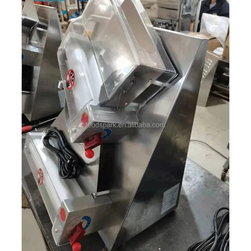 Factory Electric Make Pizza Flatten Sheet Stretch Roller Open Press Dough Machine