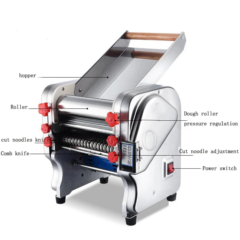 Electric Dough Sheeter For Household Stainless Steel Noodle Maker