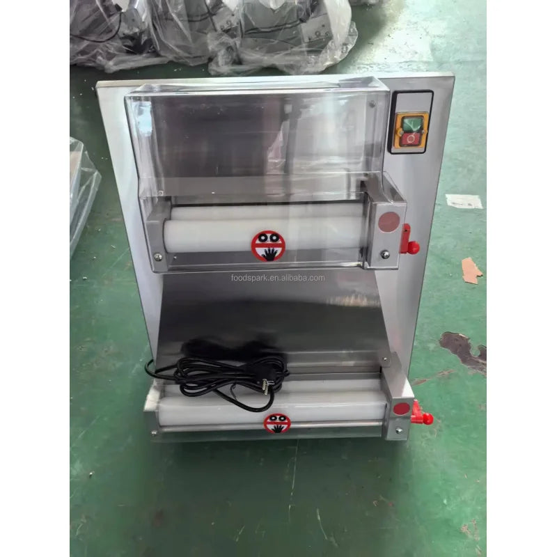 Factory Electric Make Pizza Flatten Sheet Stretch Roller Open Press Dough Machine