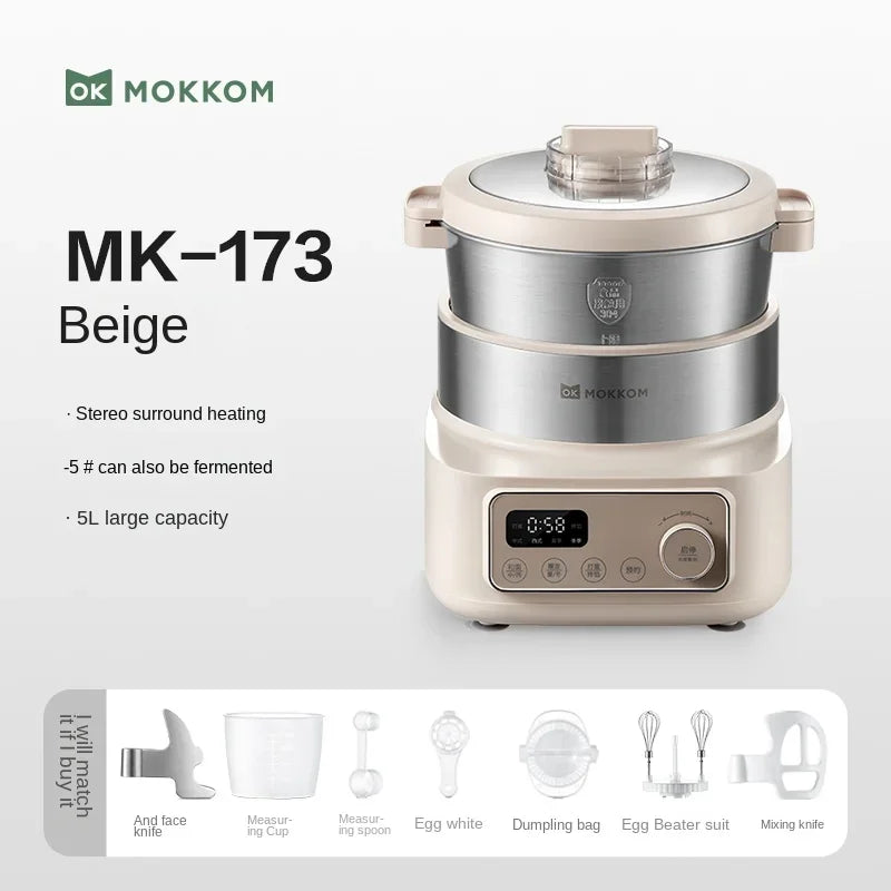 Household dough kneading machine Small automatic dough machine Live dough fermentation multi-functional all-in-one machine