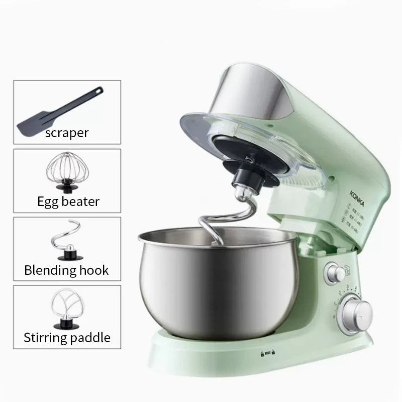 2026Multifunctional chef machine household 3-5 liter small dough kneading machine fully automatic household electric egg beater